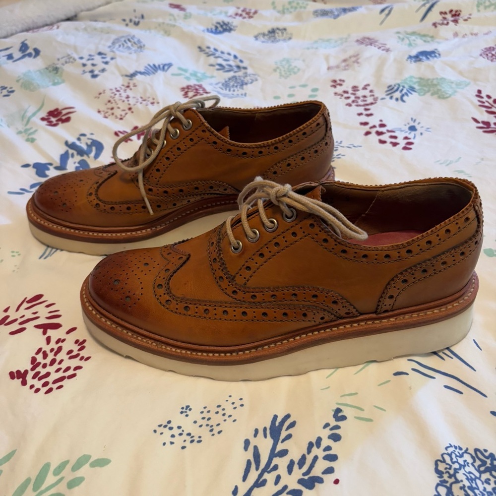 Grenson, Oxford Brogues Emily, EUC slight platform - Picture 3 of 11
